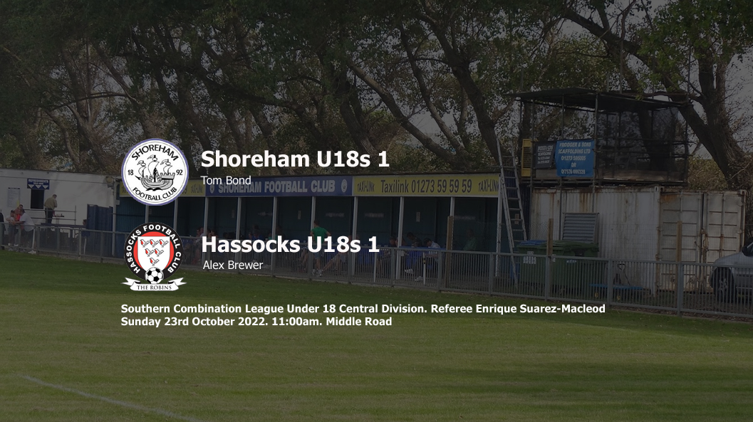 Report: Shoreham U18s 1-1 Hassocks U18s