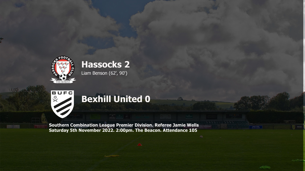 Report: Hassocks 2-0 Bexhill United