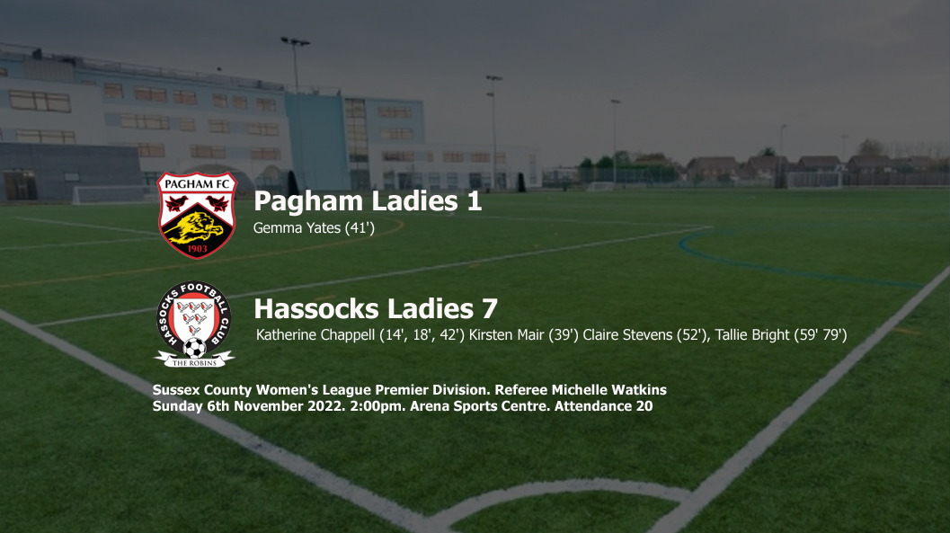 Report: Pagham Ladies 1-7 Hassocks Ladies