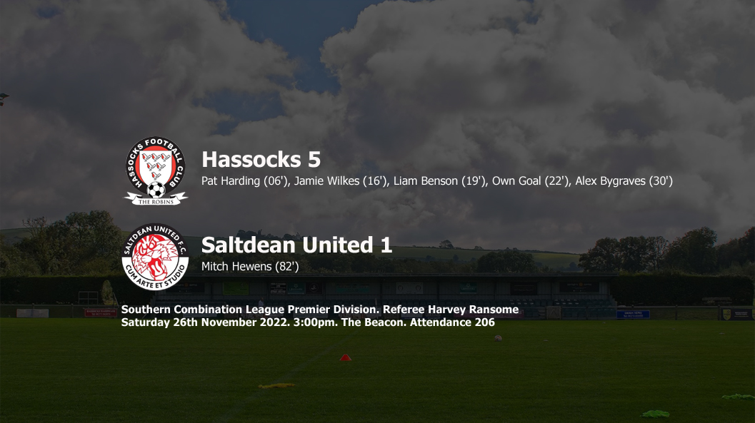 Report: Hassocks 5-1 Saltdean United