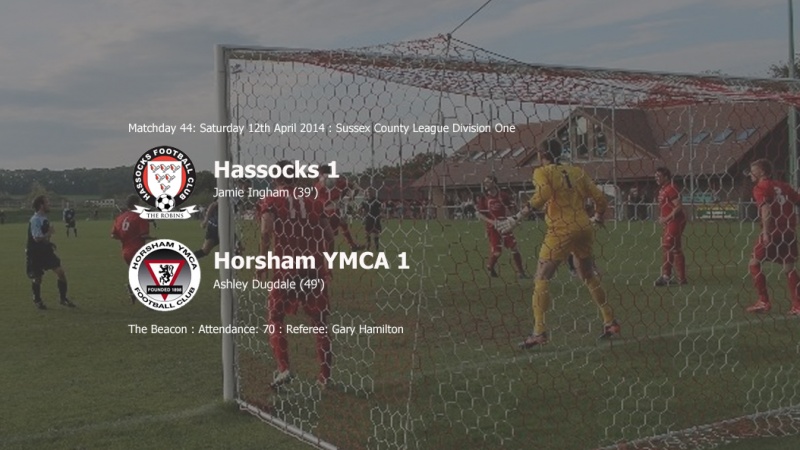 Report: Hassocks 1-1 Horsham YMCA, 12/04/14