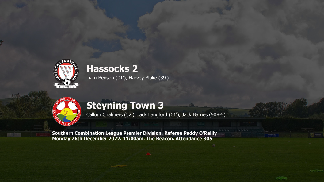 Report: Hassocks 2-3 Steyning Town