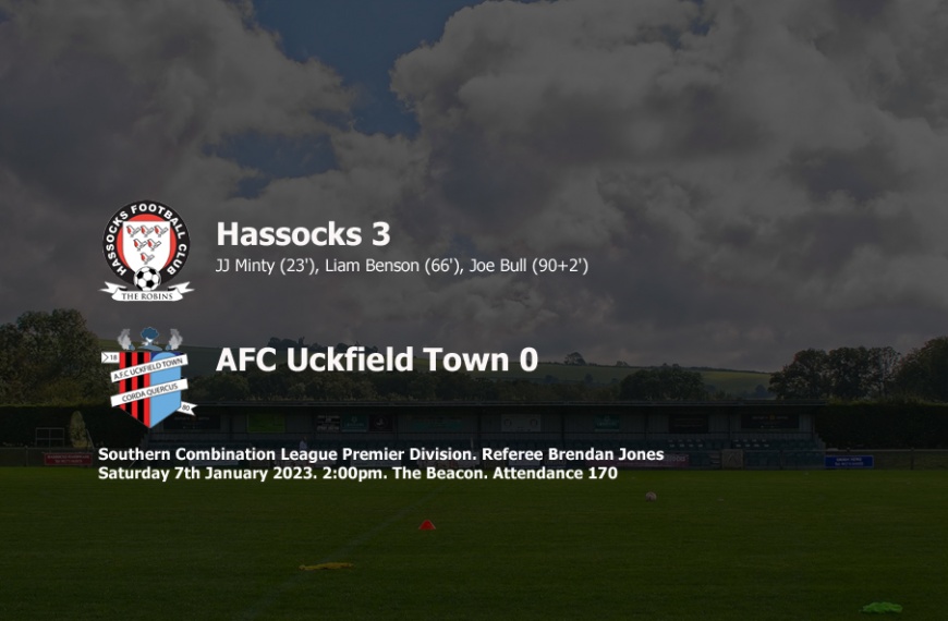 Hassocks started 2023 with a 3-0 win over AFC Uckfield Town