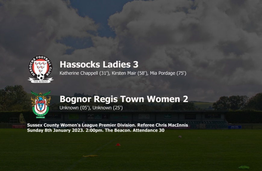 Hassocks Ladies maintained their 100 percent start to the season with a 3-2 win over Bognor Regis Town