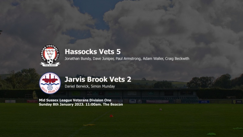 Report: Hassocks Vets 5-2 Jarvis Brook Vets