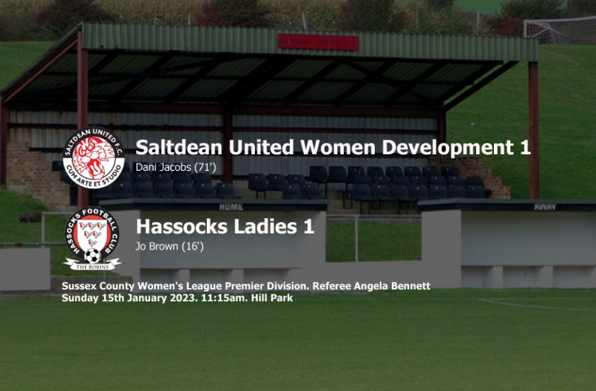 Hassocks Ladies picked up a useful 1-1 draw away at Saltdean United with only 11 players and missing four regulars