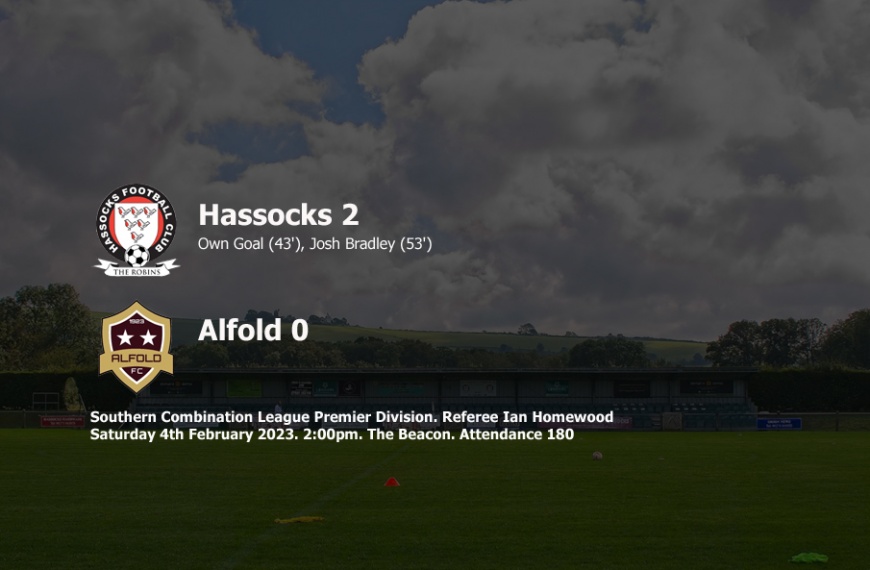 Hassocks ran out 2-0 winners over Alfold in their first game of a busy February