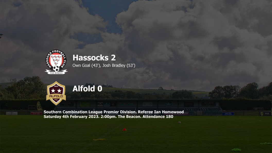 Report: Hassocks 2-0 Alfold