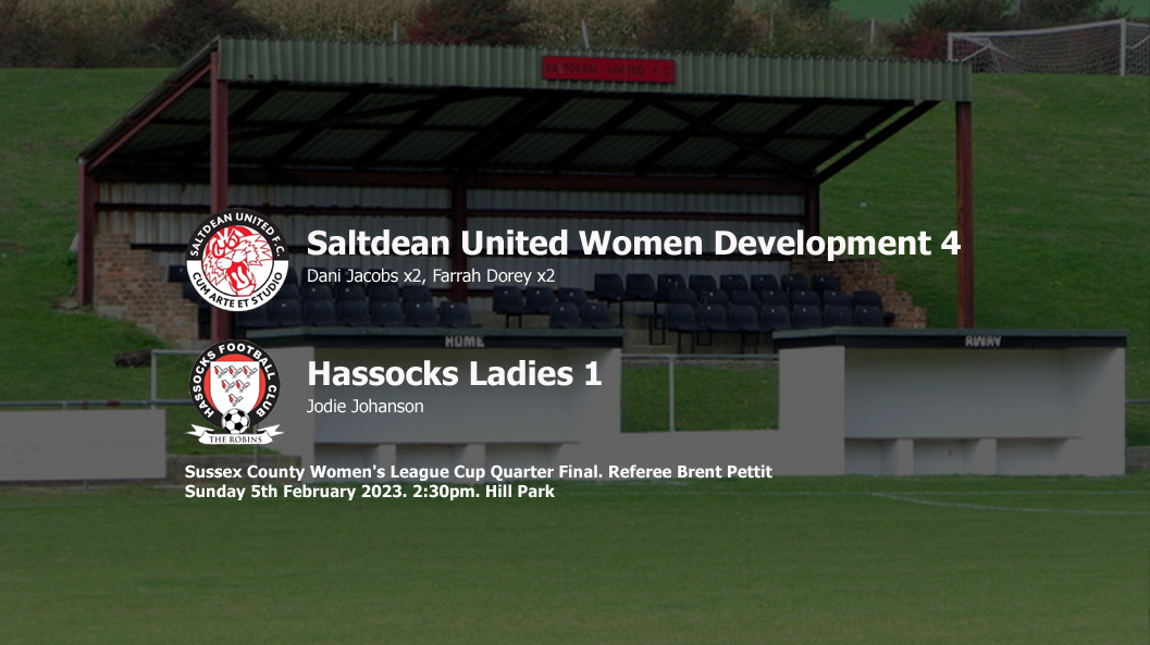 Report: Saltdean United Women Development 4-1 Hassocks Ladies