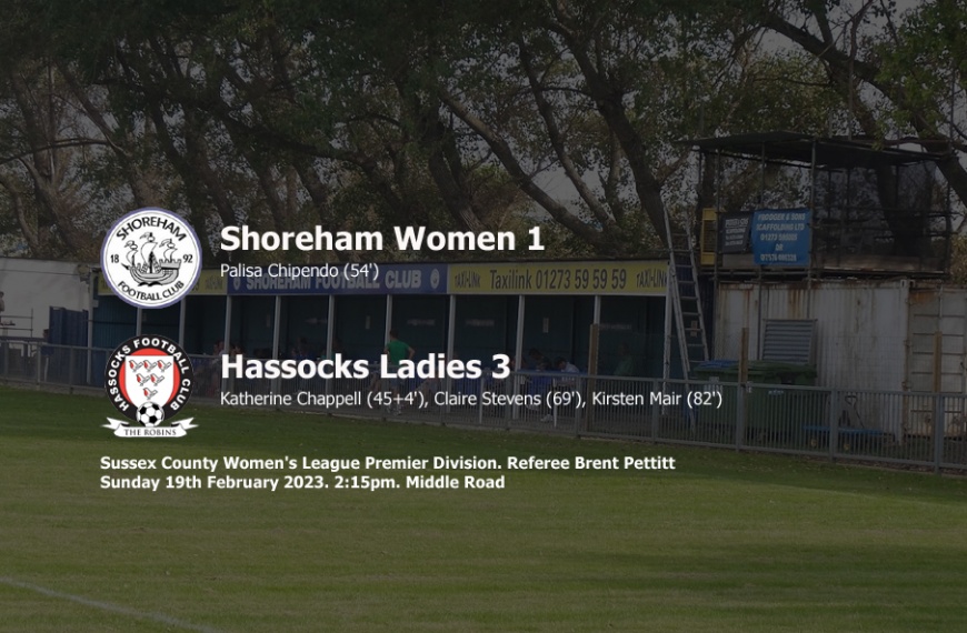 Hassocks Ladies went back to the top of the table after beating Shoreham Women 3-1