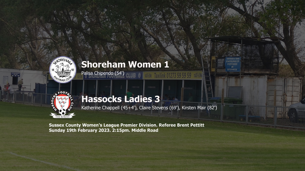 Report: Shoreham Women 1-3 Hassocks Ladies
