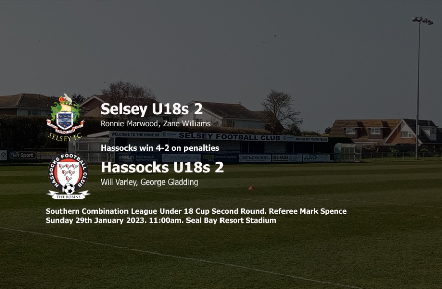 Hassocks Under 18s progressed to the third round of the League Cup after a penalty shootout win at Selsey