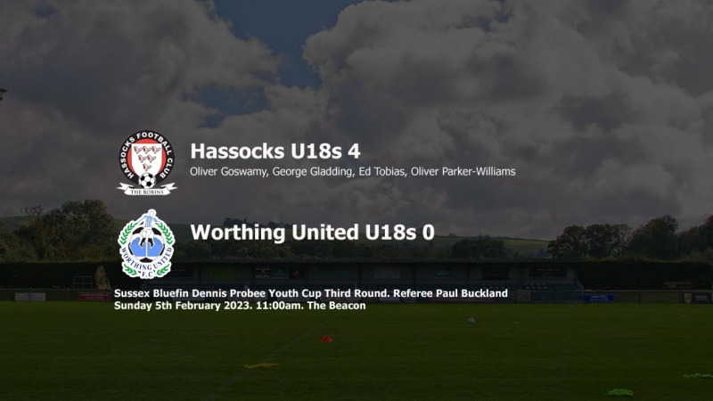 Report: Hassocks U18s 4-0 Worthing United U18s