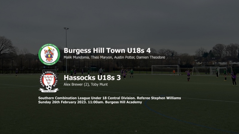 Report: Burgess Hill Town U18s 4-3 Hassocks U18s