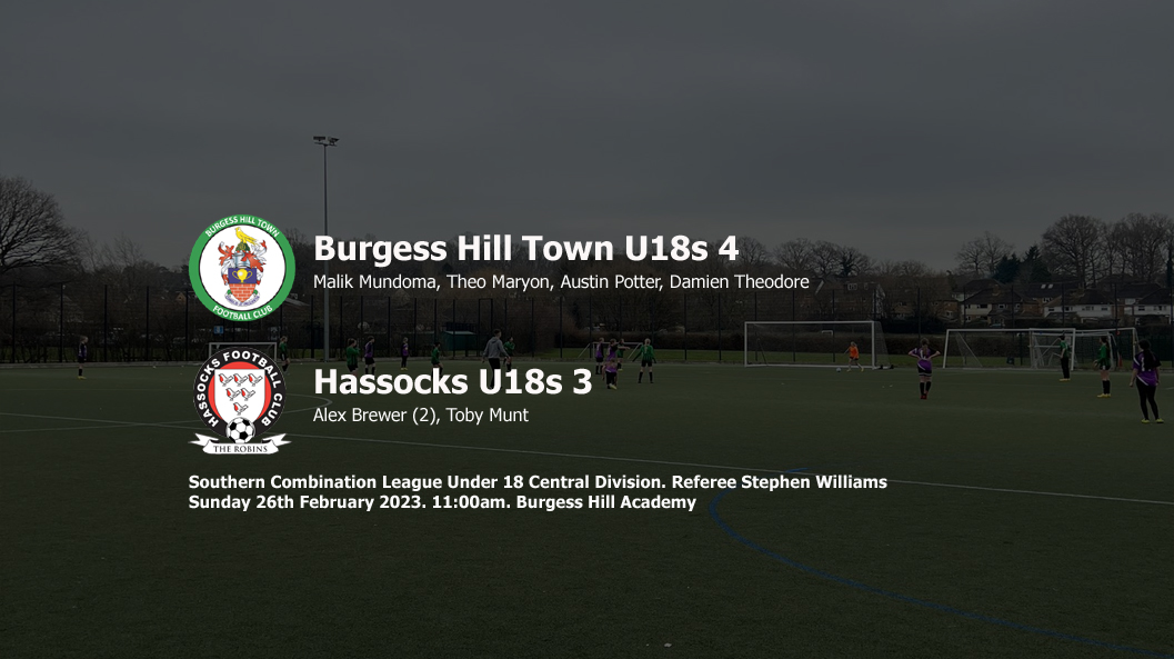 Report: Burgess Hill Town U18s 4-3 Hassocks U18s
