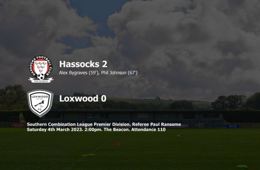 Hassocks kept a fourth clean sheet in a row as they ran out 2-0 winners at home to Loxwood