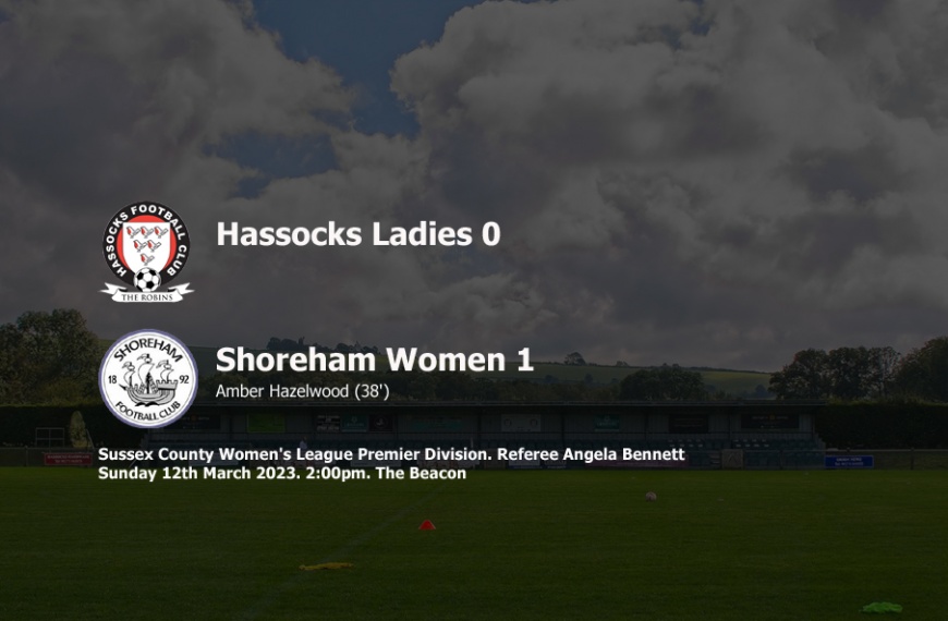 Hassocks Ladies surrendered their unbeaten record with a 1-0 defeat against Shoreham