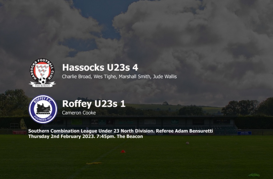 Hassocks Under 23s moved four points clear at the top of the table with a 4-1 win over Roffey