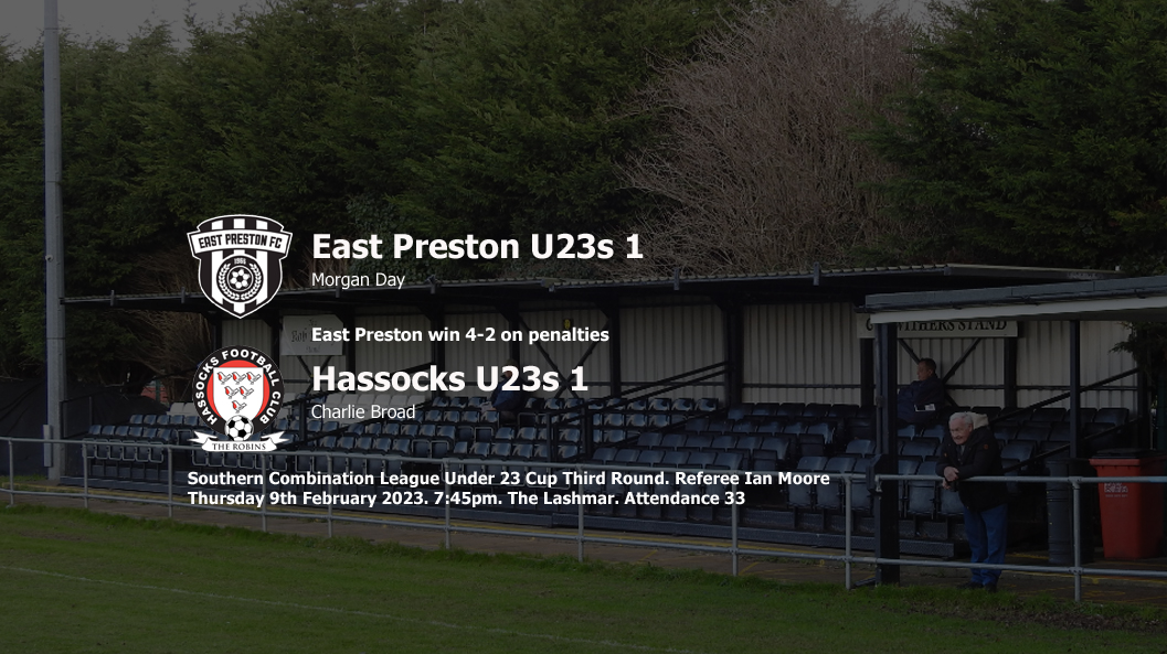 Report: East Preston U23s 1-1 Hassocks U23s