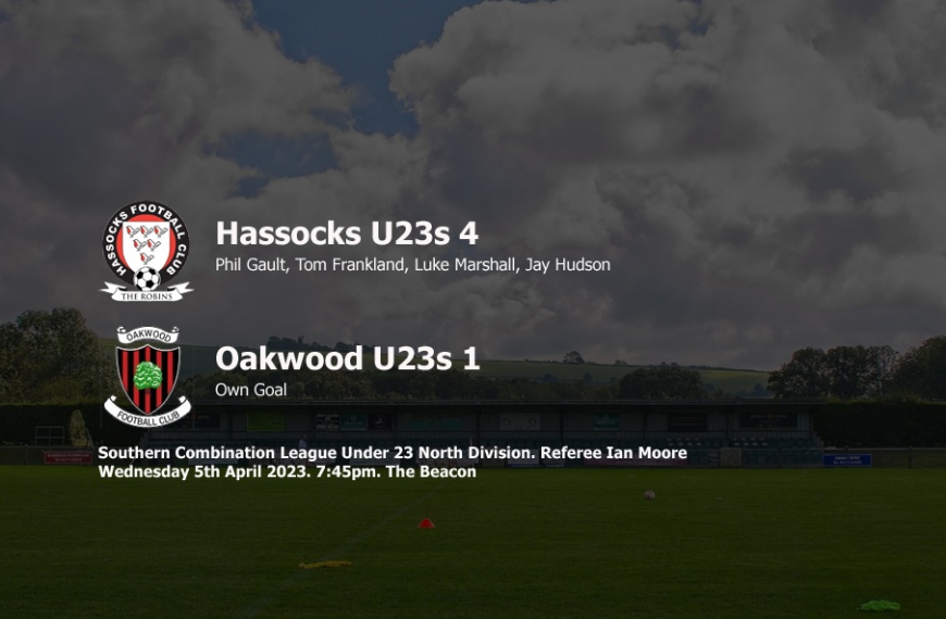 Hassocks Under 23s moved a step closer to the North Division title with a 4-1 win over Oakwood