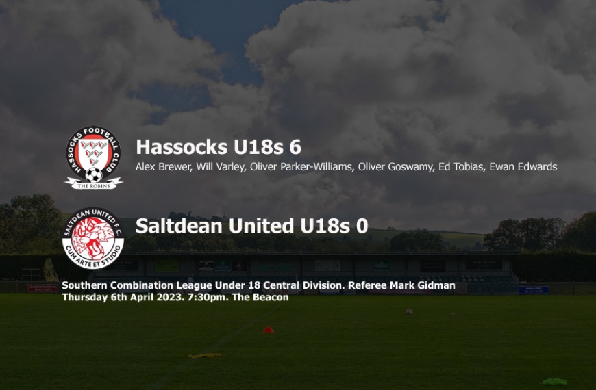 Six different scorers were on target for Hassocks Under 18s in their 6-0 win over Saltdean United