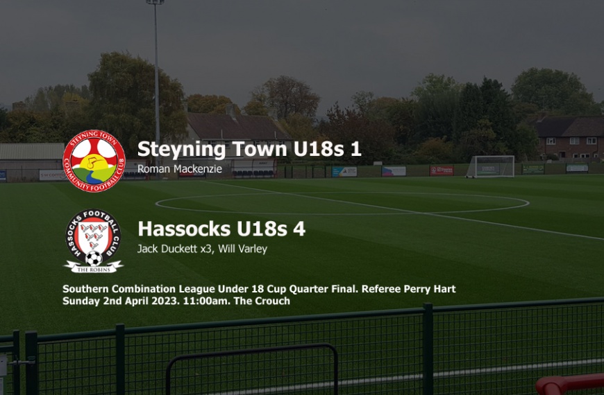 Hassocks Under 18s made it four wins in a row in all competitions by beating Steyning Town 4-1
