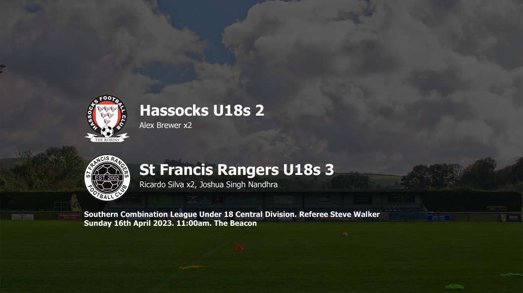 Report: Hassocks U18s 2-3 St Francis Rangers U18s