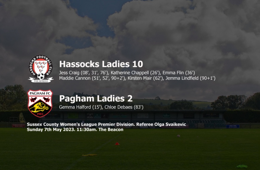 Hassocks Ladies picked up an excellent 10-2 win over Pagham to move three points clear at the top of the table