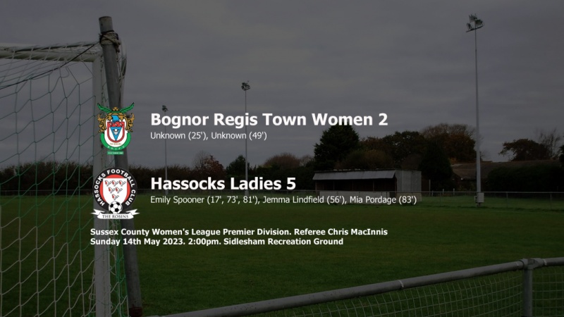 Report: Bognor Regis Town Women 2-5 Hassocks Ladies