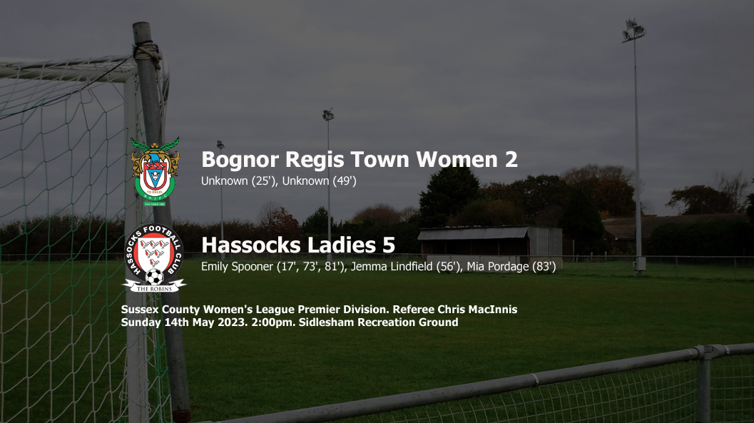 Report: Bognor Regis Town Women 2-5 Hassocks Ladies