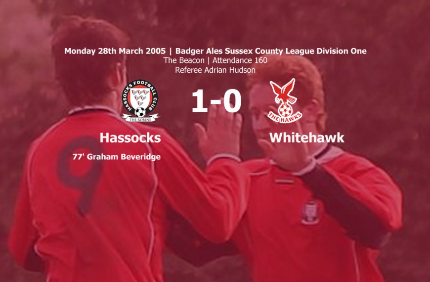 Hassocks made it two wins from two over the Easter weekend with a 1-0 victory over Whitehawk