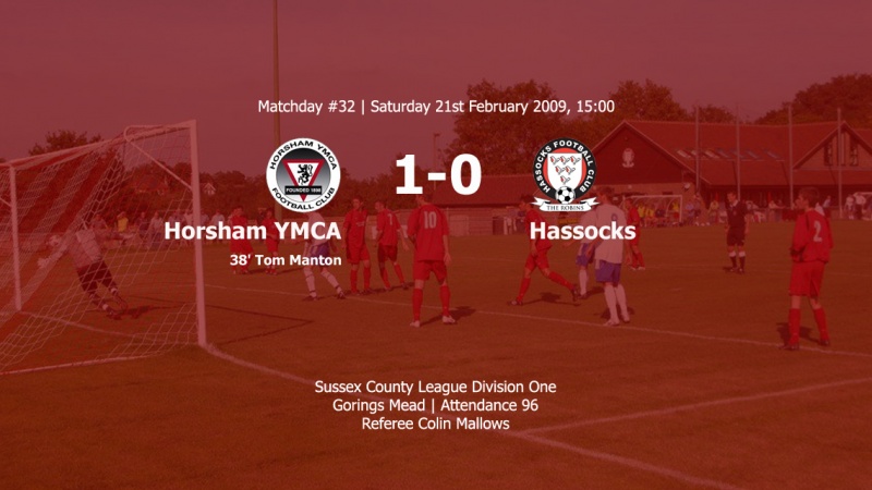 Report: Horsham YMCA 1-0 Hassocks, 21/02/09