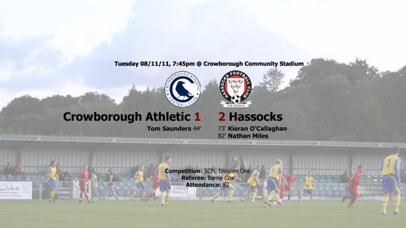 Report: Crowborough Athletic 1-2 Hassocks, 08/11/12