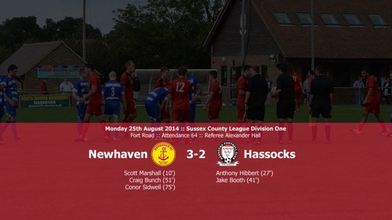 Report: Newhaven 3-2 Hassocks, 25/08/14