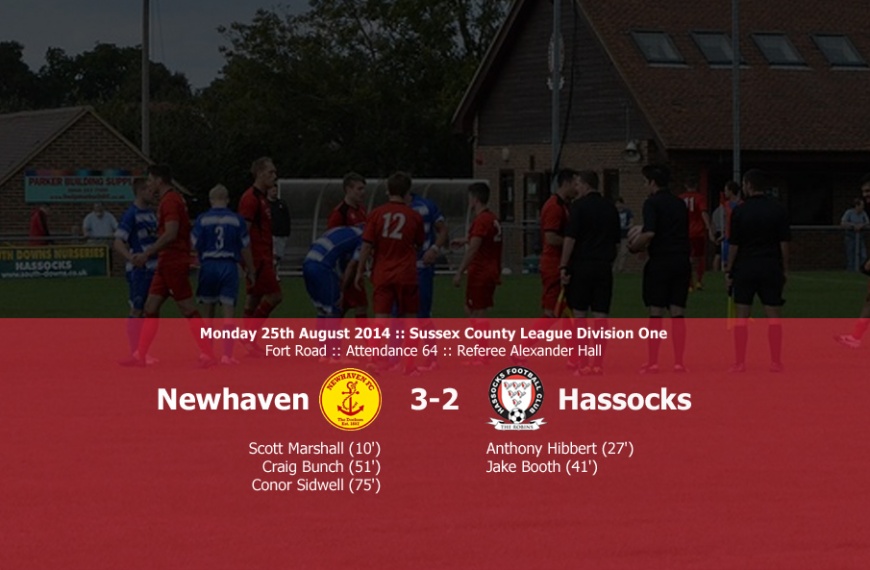 Hassocks went down to a 3-2 defeat away at Newhaven