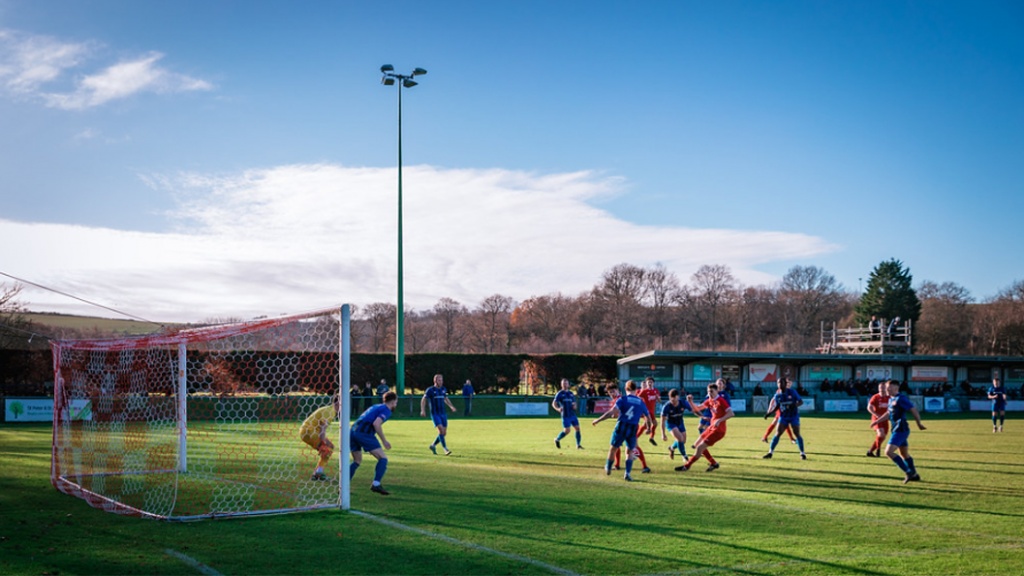The Beacon on Boxing Day during the game between Hassocks and Steyning Town