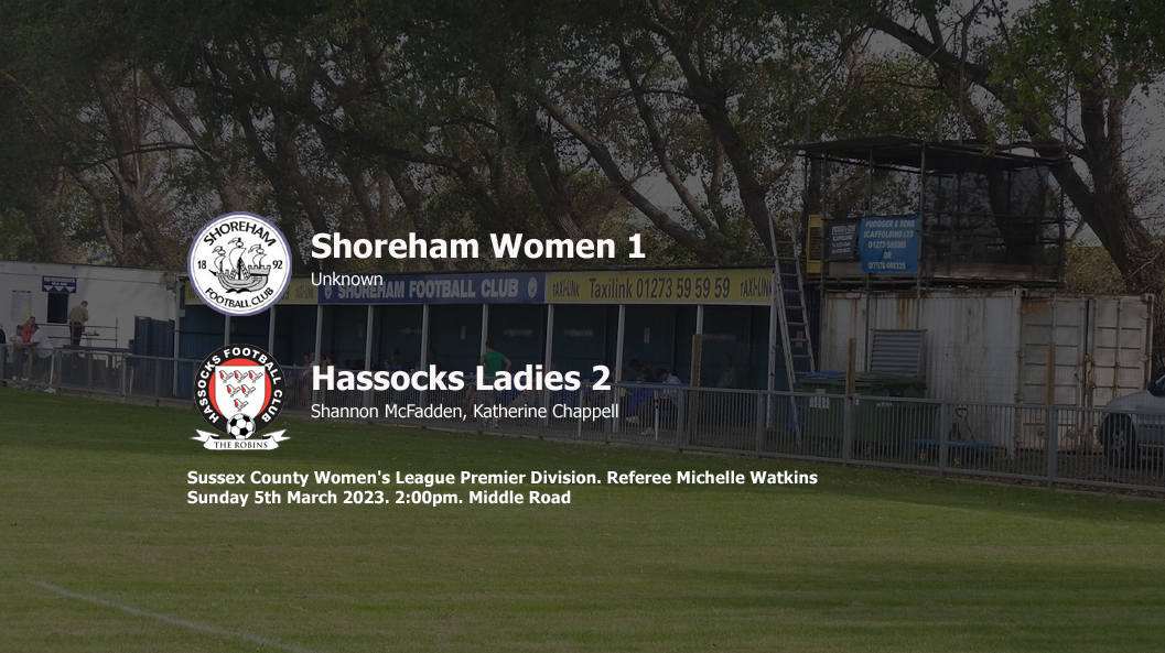Report: Shoreham Women 1-2 Hassocks Ladies