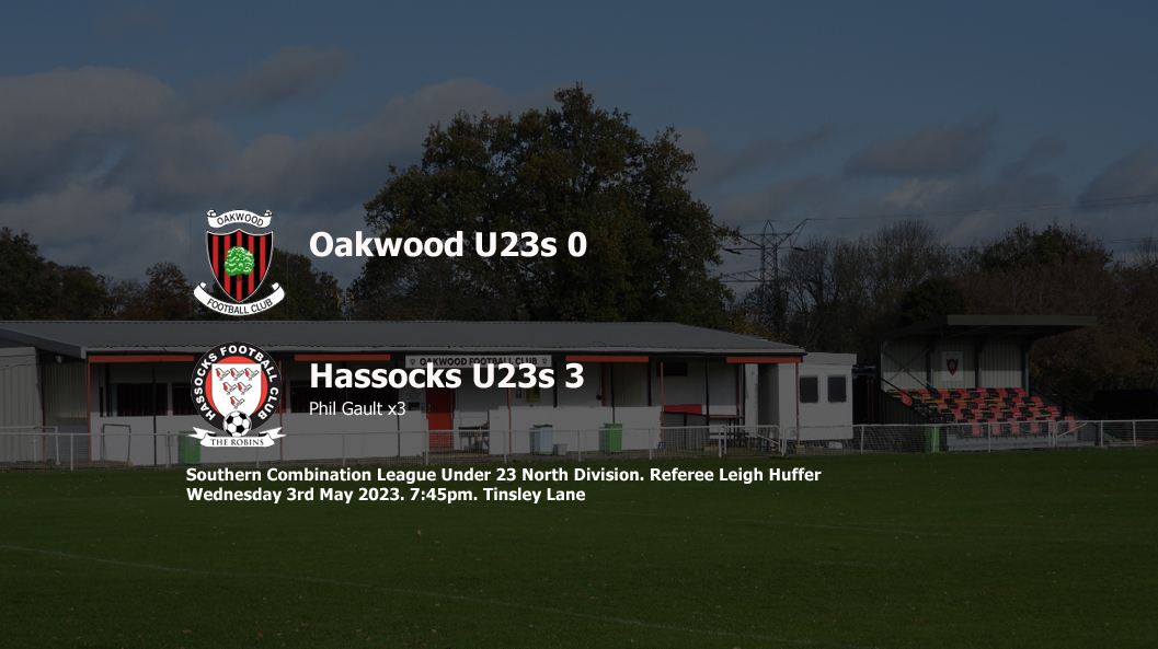 Report: Oakwood U23s 0-3 Hassocks U23s