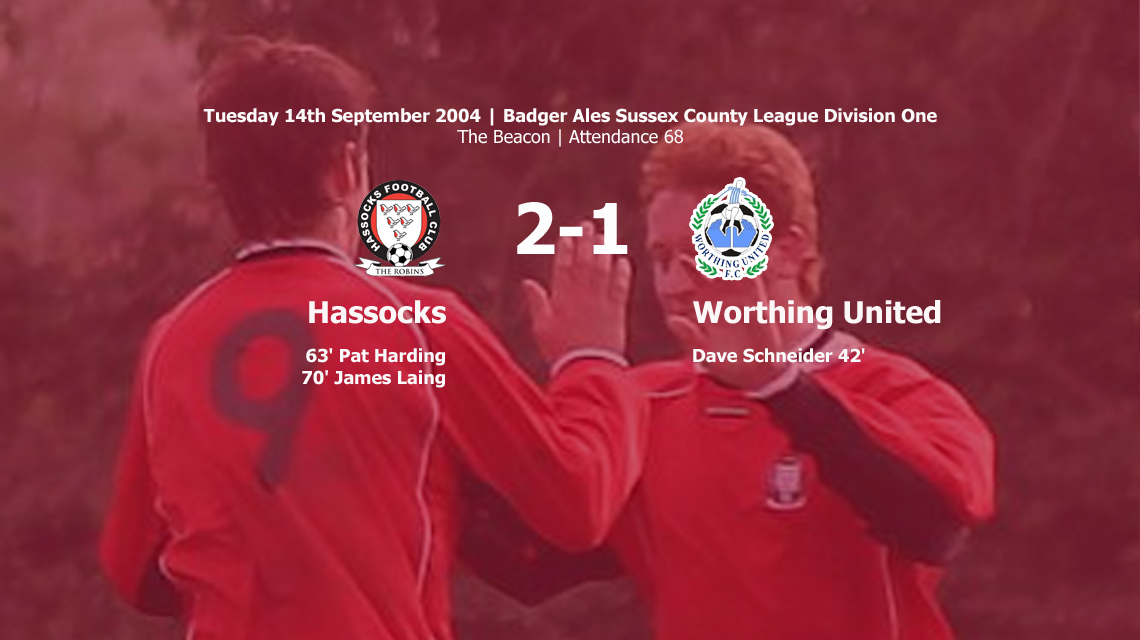 Report: Hassocks 2-1 Worthing United, 14/09/04