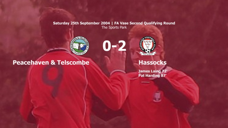 Report: Peacehaven & Telscombe 0-2 Hassocks, 21/09/04