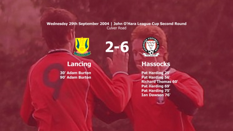 Report: Lancing 2-6 Hassocks, 29/09/04