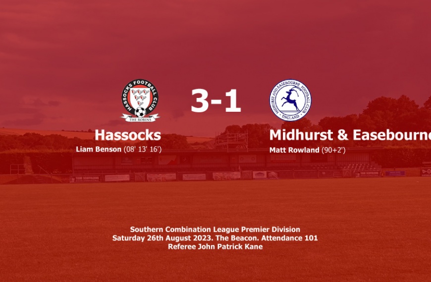 Hassocks ran out 3-1 winners over Midhurst & Easebourne