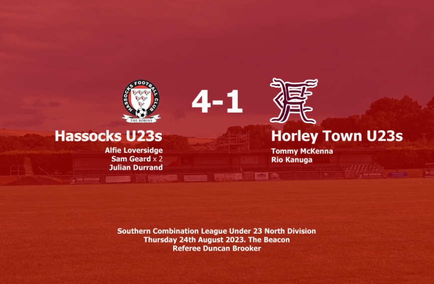 Hassocks Under 23s maintained their 100 percent start to the season by beating Horley Town