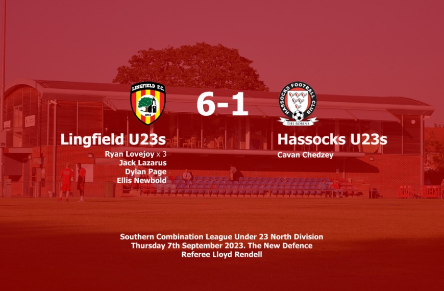 Hassocks Under 23s were well beaten by North Division leaders Lingfield 6-1