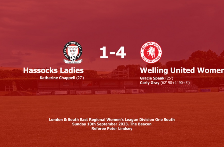 Hassocks Ladies suffered a 4-1 defeat in their opening game of the 2023-24 season against Welling United
