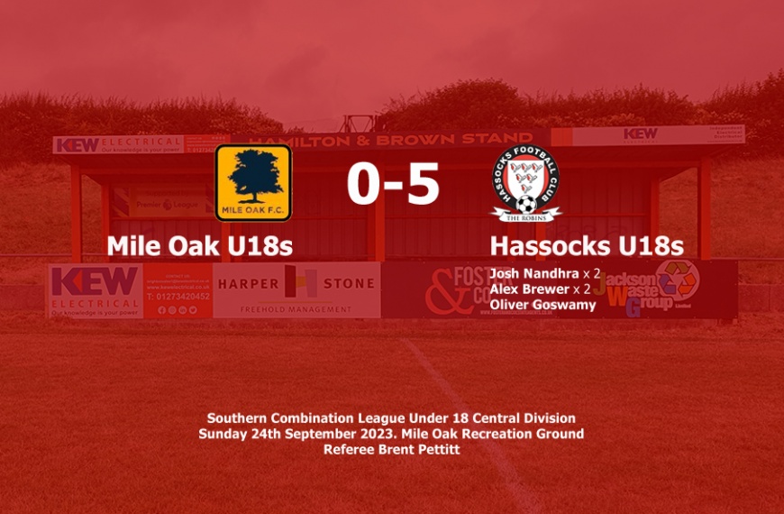 Hassocks Under 18s got back to winning ways with a 5-0 victory at Mile Oak