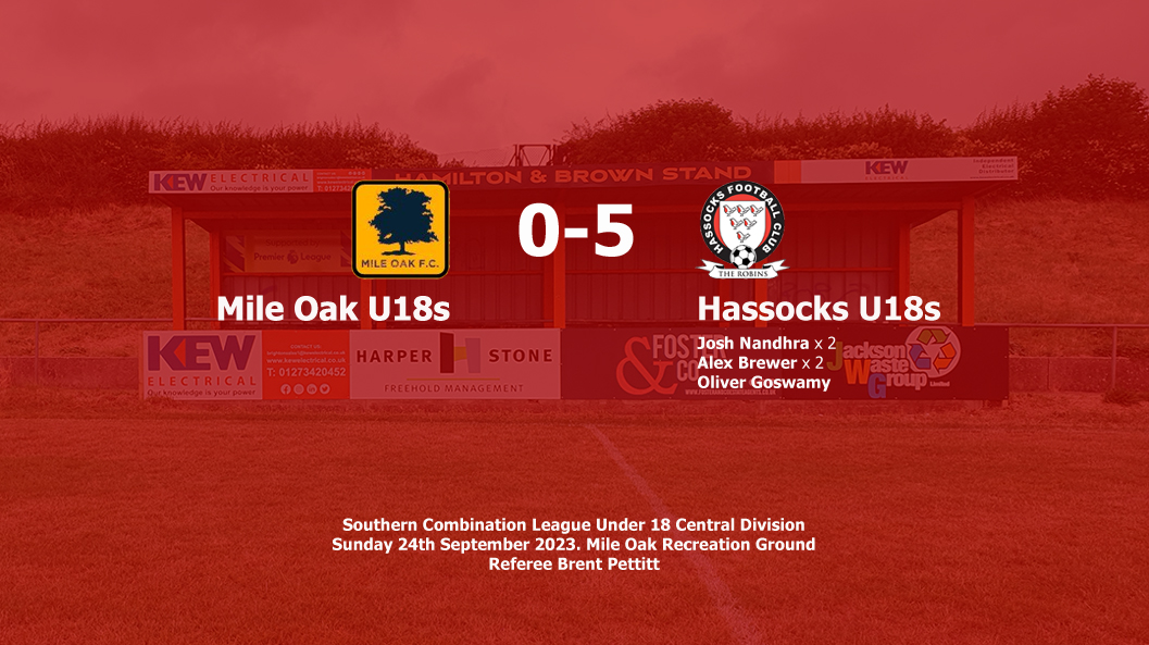 Report: Mile Oak U18s 0-5 Hassocks U18s