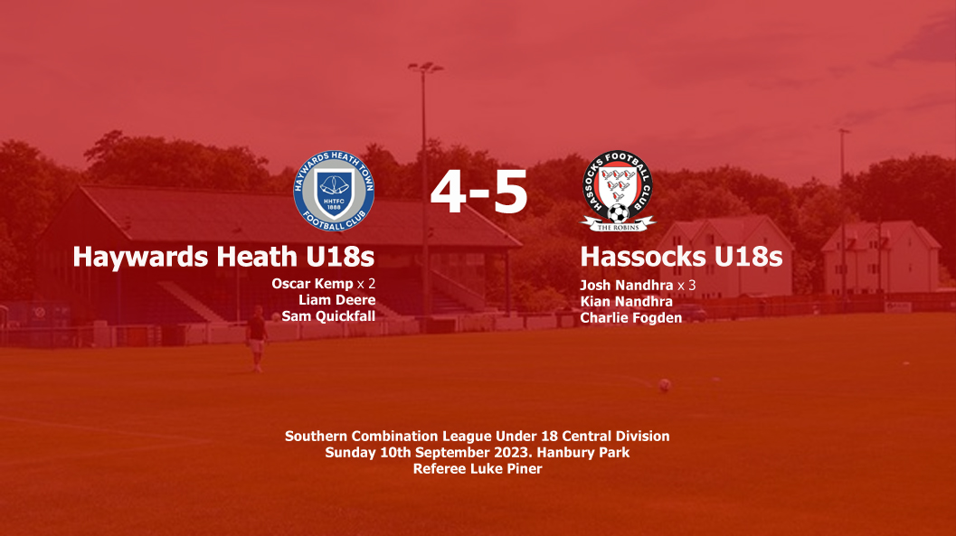 Report: Haywards Heath Town U18s 4-5 Hassocks U18s