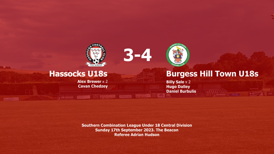 Report: Hassocks U18s 3-4 Burgess Hill Town U18s