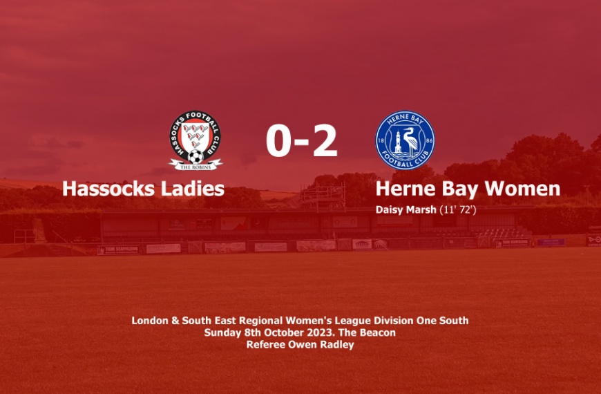 Hassocks Ladies suffered a 2-0 home defeat to Herne Bay Women